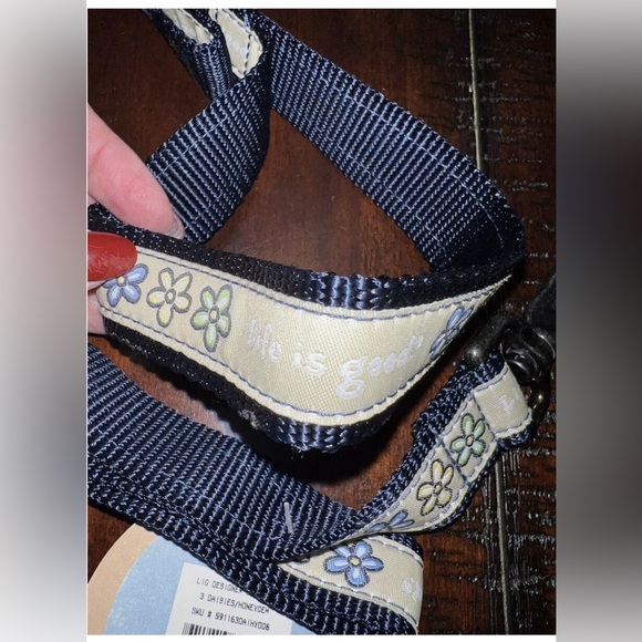 LIFE IS GOOD Daisy Dog Leash Vintage 6 Foot Color Is Honeydew NWT - Picture 5 of 5